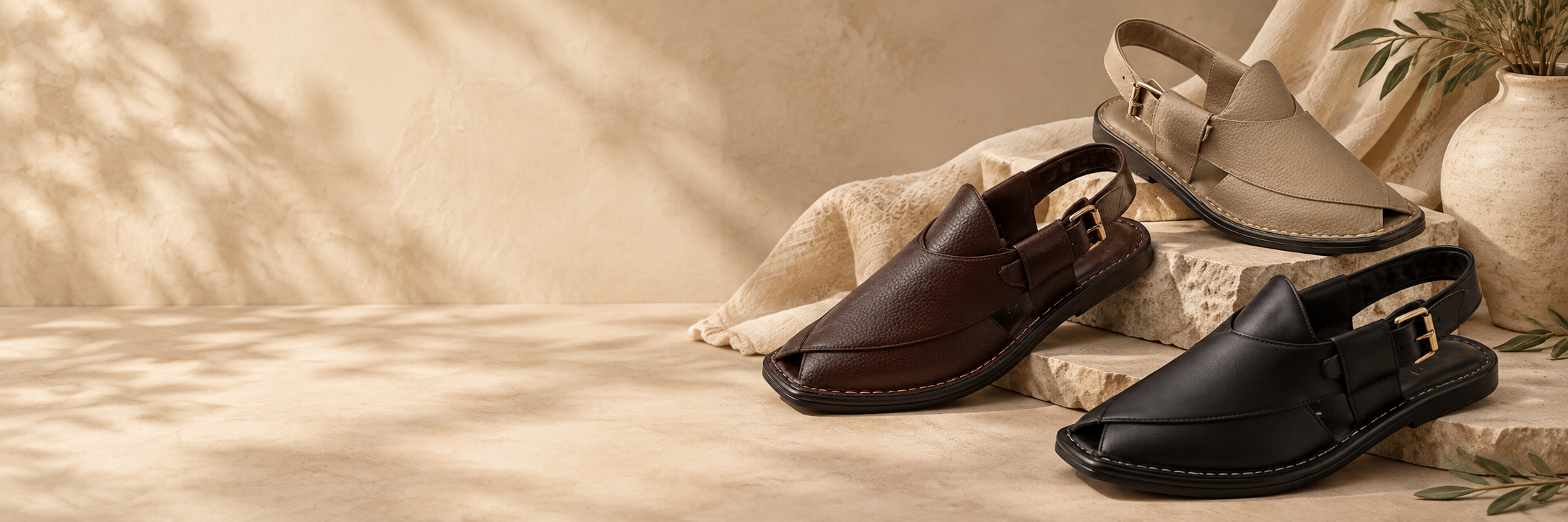 Mochizar handcrafted Peshawari chappals