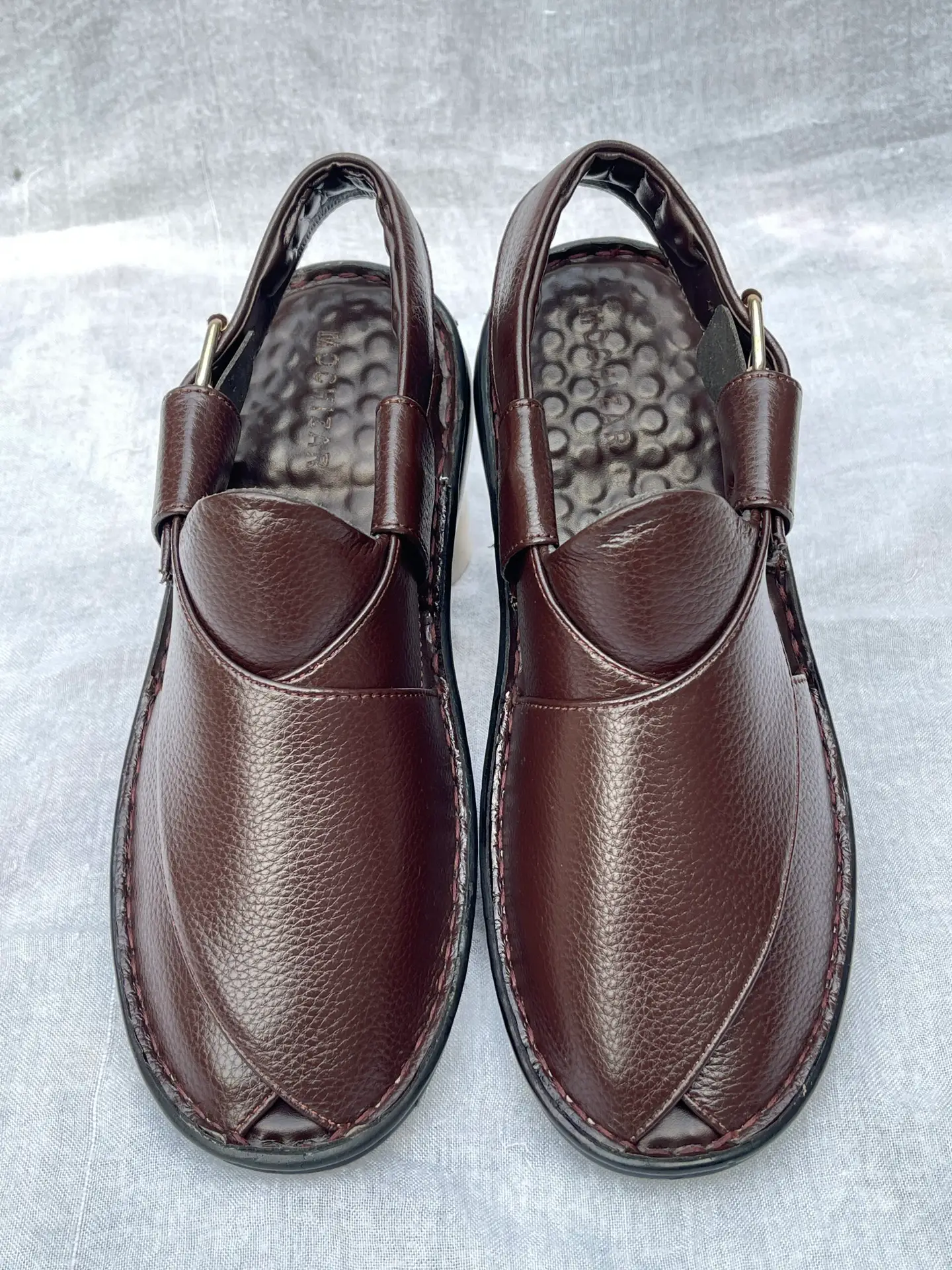 Mochizar Brown Medicated Comfort Peshawari Chappal β Memory Foam & Sneaker Sole