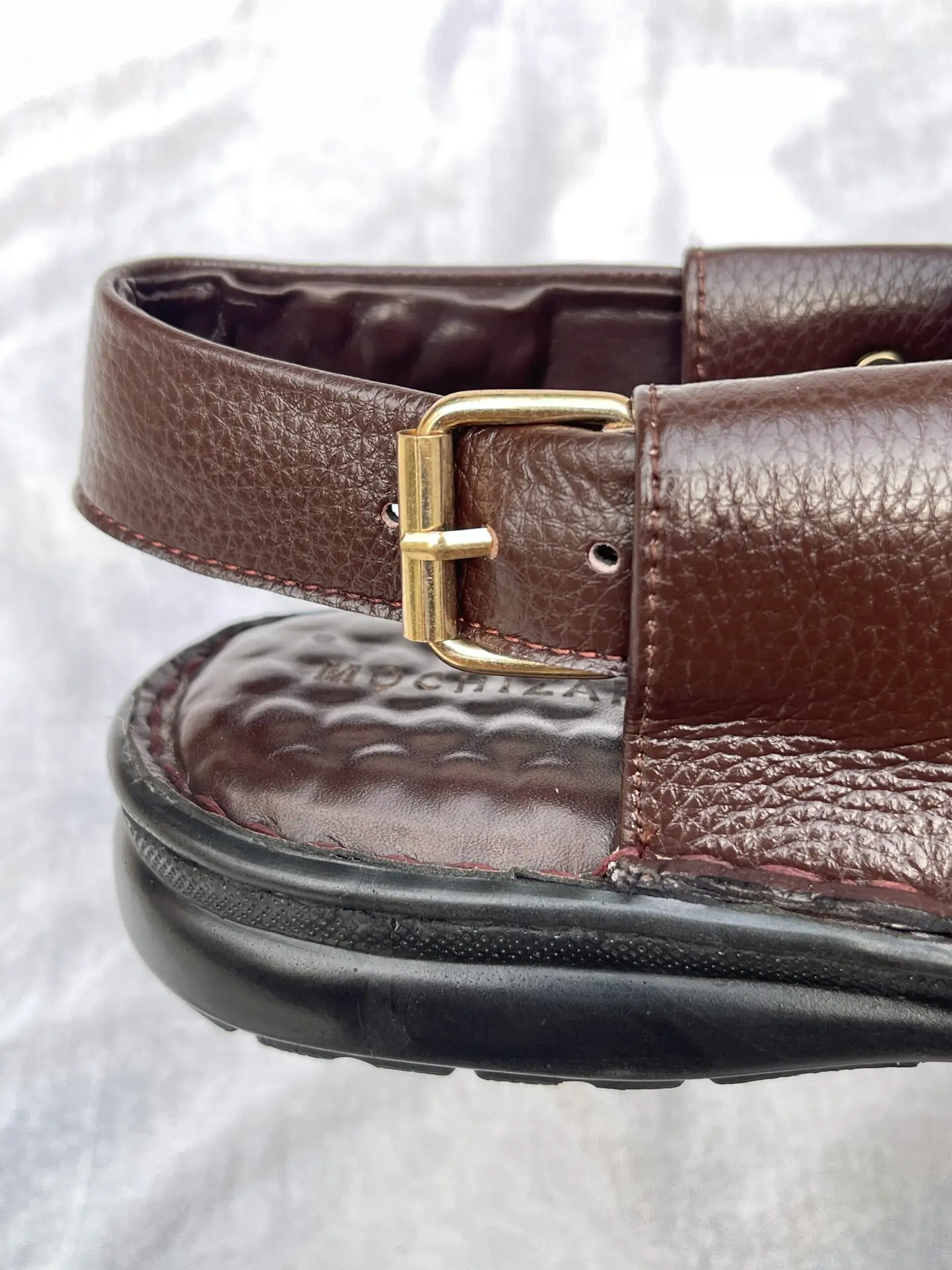 Mochizar Brown Medicated Comfort Peshawari Chappal β Memory Foam & Sneaker Sole - Image 2