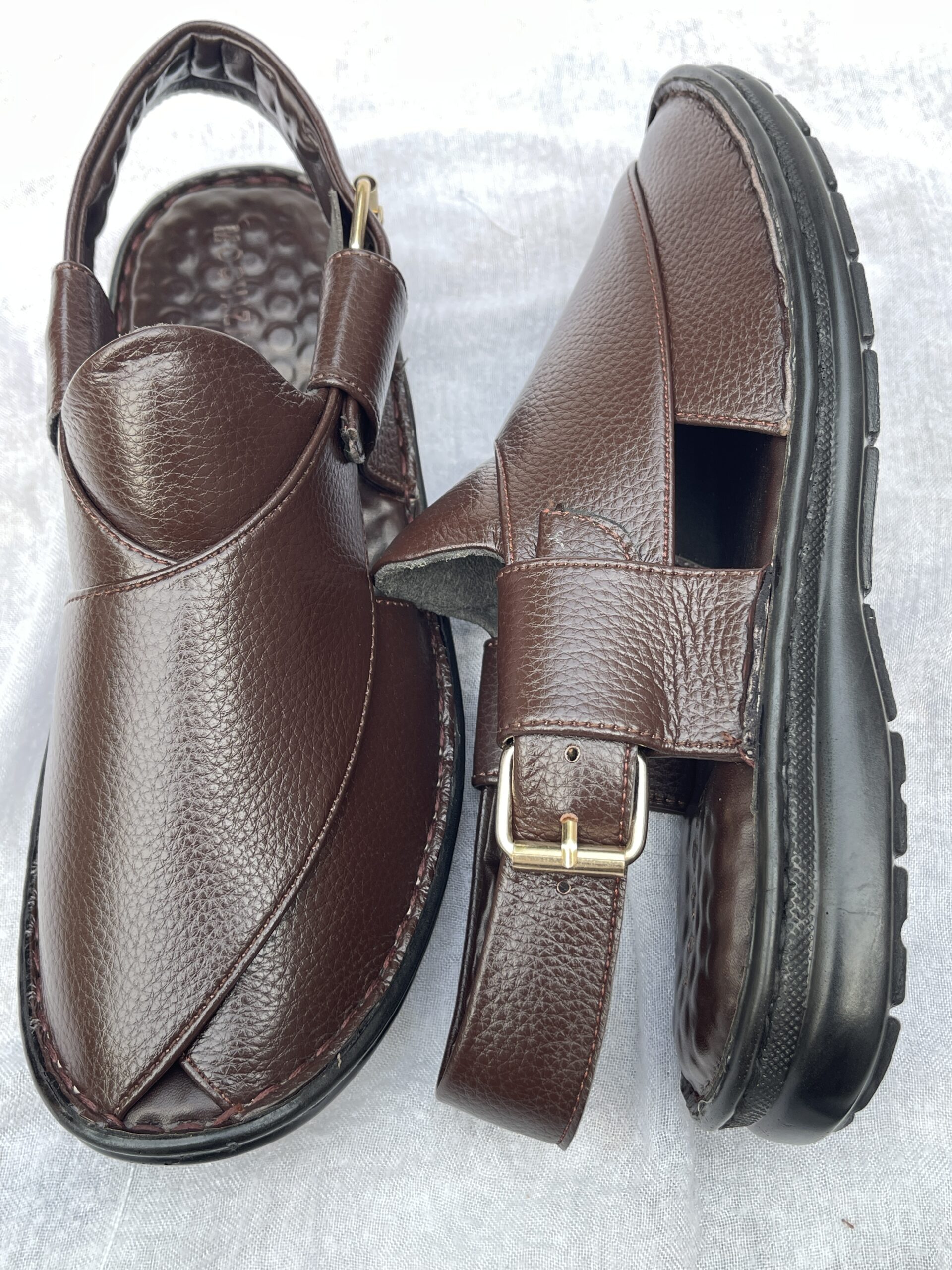 Mochizar Brown Medicated Comfort Peshawari Chappal β Memory Foam & Sneaker Sole - Image 5