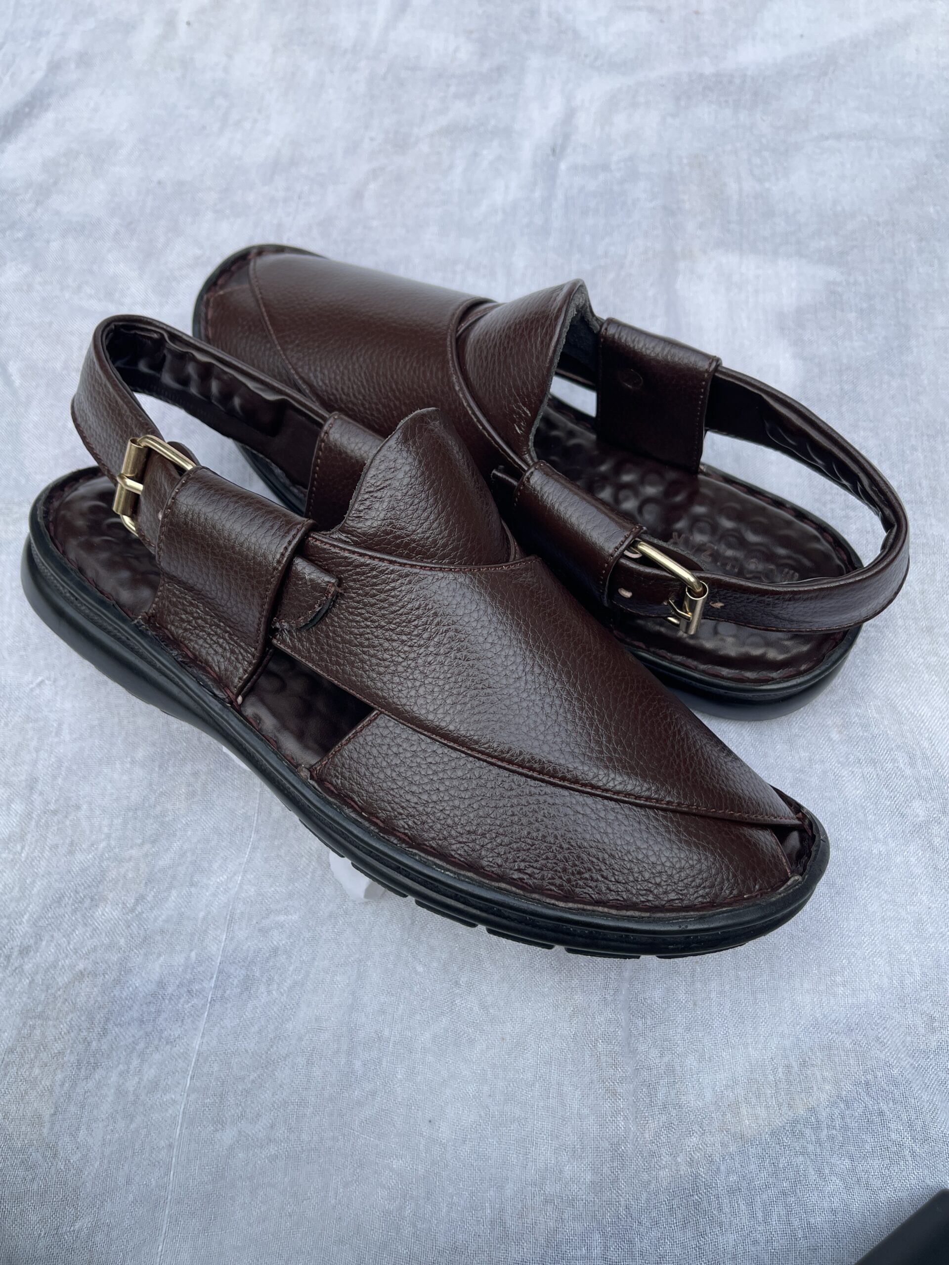 Mochizar Brown Medicated Comfort Peshawari Chappal β Memory Foam & Sneaker Sole - Image 6