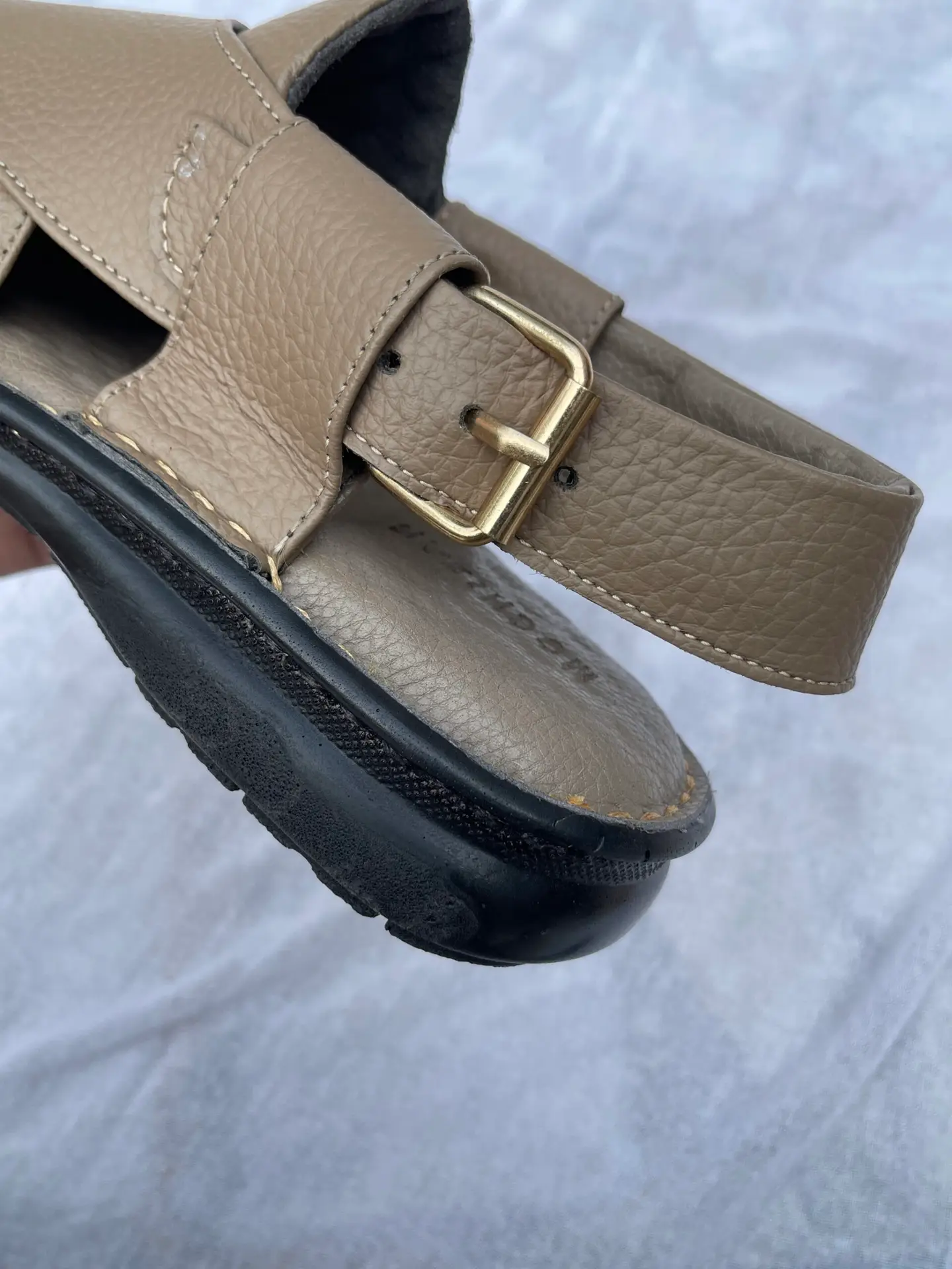Mochizar Taupe Medicated Comfort Peshawari Chappal β Memory Foam & Sneaker Sole - Image 5