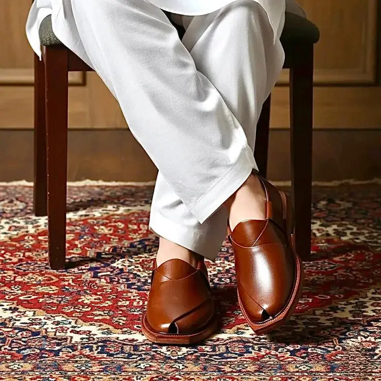 Mochizar Norozi handcrafted Peshawari chappal